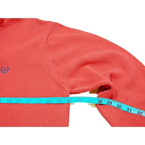 CHAPS Mens LS Winter 3 Button Henley 100% Cotton Pullover Sweater Red Size XL - Picture 7 of 11